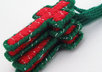 send 4 handcrafted red and green Christmas cross ornaments to your US address small2