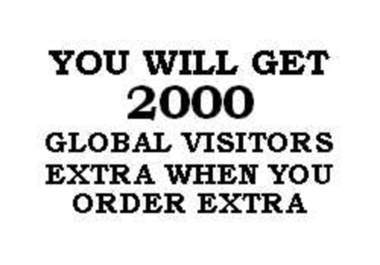 arrange 2000 global visitors to your gig from different countries big2