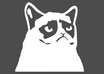 make you a die cut vinyl grumpy cat decal for your car window, laptop, notebook or most any other surface small2