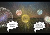 create a realistic fireworks display small2