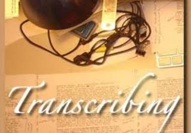 transcribe 10 minutes or 650 words of your business presentation,speech,audio,video,interview,webinar,project research or conference calls big2