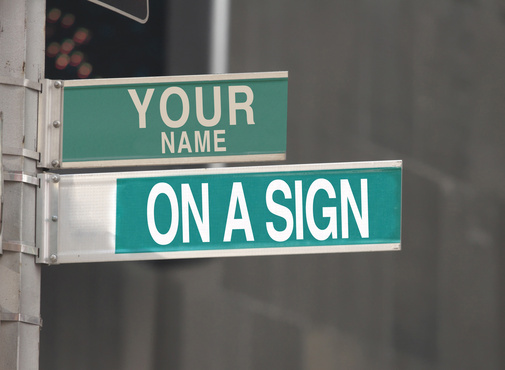 personalise a New York Street Sign big2