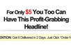 create a sales page headline graphic using your text small2