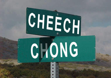 create a street corner sign with whatever you want big2