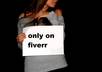send you 3 amazing fan photos of me holding a sign with your message small2