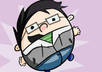 draw a funny round cartoon caricature of anyone small2
