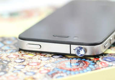 send you a stunning diamante earphone plug for your phone big2