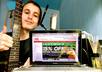 take HQ photos holding your image on my macbook pro laptop small2