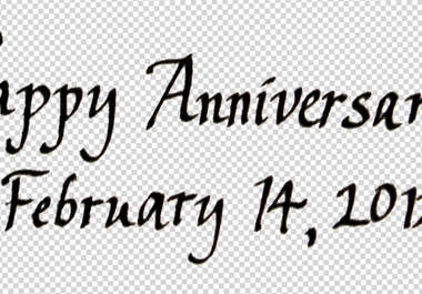 create a calligraphy message for you and send you a digital and/or paper version of it big2