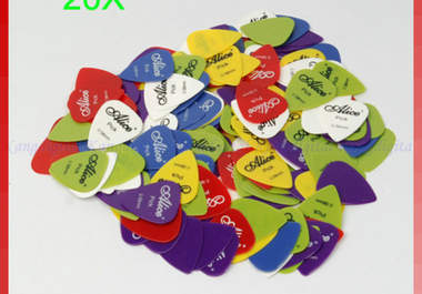 send you this amazing pack of 20 New 058 or 071 or 081 mm Smooth Nylon Guitar Picks with FREE shipping Worldwide Only big2