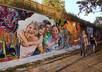 make 2 of your photos look like they were spray painted in graffiti on a wall small2