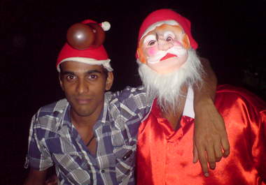 promote what ever you want using santa claus dress big2