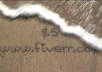 make a video of your desired message or text on sand and washed away by water small2