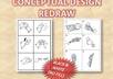 redraw rough sketches of conceptual design small2