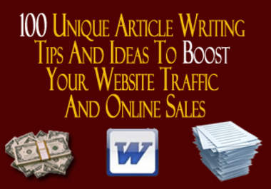 give you my special report with 100 article writing ideas with PLR included big2