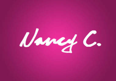 design a personal stylish SIGNATURE logo big2