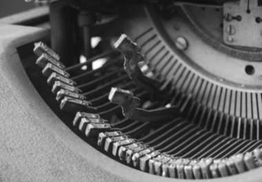 use my vintage manual typewriter to produce a typed message, up to 100 words and a minimum of 4 photos big2