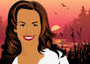 combine the pop art portrait I made for you with a BREATHTAKING illustrated background small2