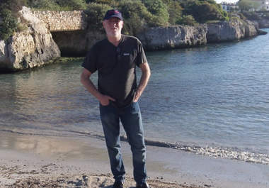 send you 3 HD photos of a Mediterranean beach with your message written in the sand big2