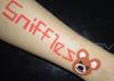 paint message, logo or company name for advertisement and cartoon for kids on my wrist, hand, palm or forearm small2