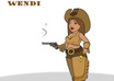 draw You or friend of You as pinup chibi girl small3