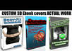 design a kindle cover or 3D book cover for your ebook with your photo and text small3