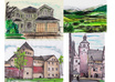 draw and  paint a house, pet, car, landscape in watercolour small3