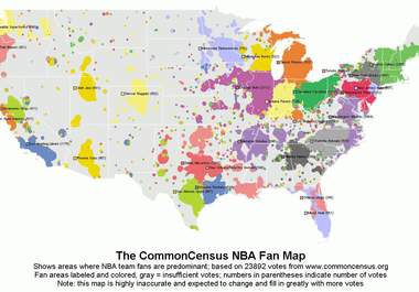 Basketball Fan Map