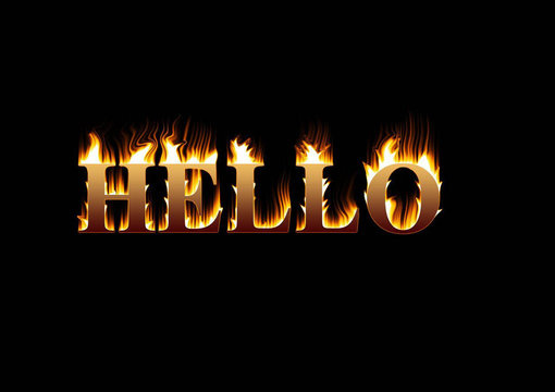 write your message in flaming hot fire text effect big3