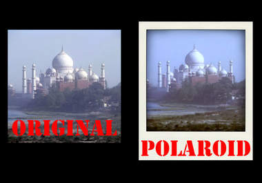 create 10 digital polaroids from 10 of your images or photos big3