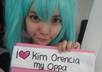 write a sign saying anything you want wearing cosplay wig or with costume small3
