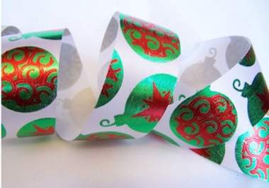 send you hand made Colorful Christmas Swirls Ribbon just big3