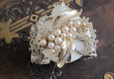 teach you how to make this amazing rhinestone wedding cuff bracelet DIY big3
