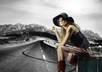 do an beautiful black white Picture with some Colours small3