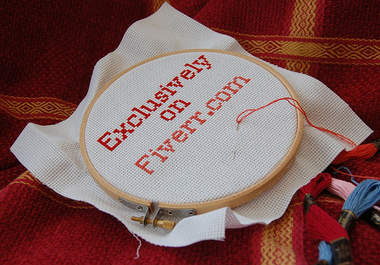 embroider your simple message in cross stitch and send you the jpg images big3