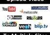 make a video SUBMISSION for you on 30 high ranking sites of video sharing small3