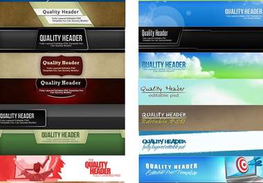 create a quality header for your website or blog big3