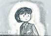 draw a cute, simple waist up digital pencil doodle of you, a friend, or any character small3