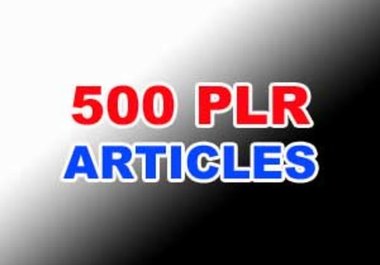 give you 500 PLR Articles big1