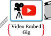 embed your Youtube Video on 10+ High PR Web 20 ,Web 2 Blogs