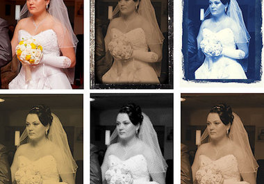 turn your wedding photos into vintage, sepia, other special FX photos big1