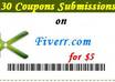 submit your coupon code in top 30 coupons sharing sites manually and ping it