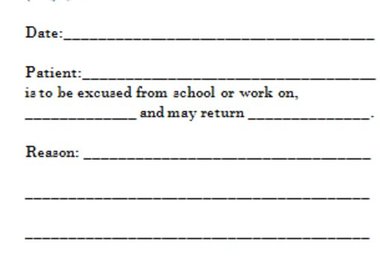 notify your work or school of your absence as a health care professional big1