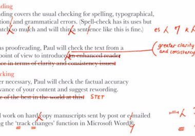 proofread any document, up to 15 pages big1