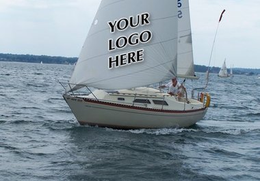 put your logo on the main sail of my boat and take a picture for you big1
