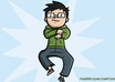 draw a cartoon of you in Gangnam Style small1