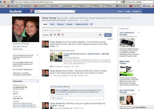 post your website link for my 3,800 Facebook friends and 4,700 Twitter followers with proof big1