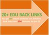 manually create 15 .EDU anchored permanent backlinks for your website on high pr site with detail report