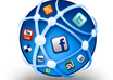 Asocial-media-globe