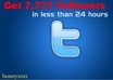 give you over 7777 Twitter Followers No Eggs No Unfollows and without Admin Access small1